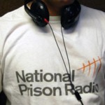 NPR presenter in T with headphones